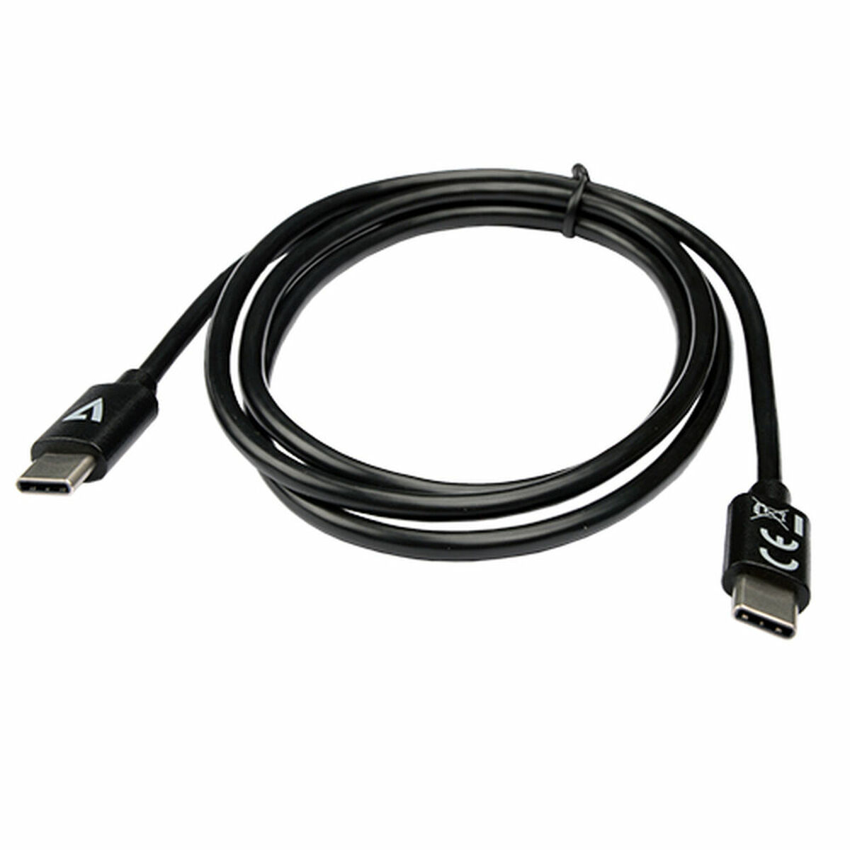 USB-C kabel V7 V7USB2C-1M Crna 1 m (1 kom.)